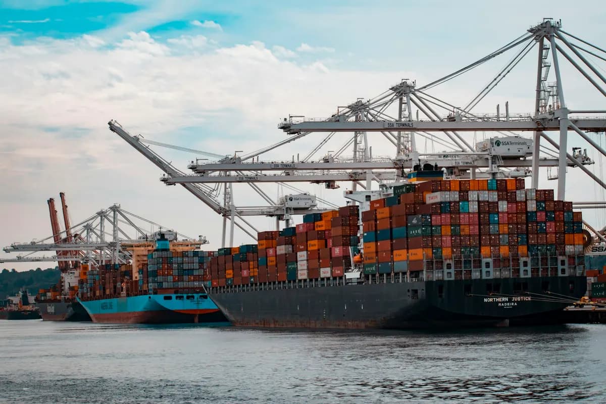 Container port handling vehicle shipments